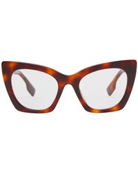 Burberry - Logo Detail Cat-eye Frame Sunglasses - Lyst