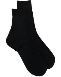 ZEGNA - Ribbed-Knit Socks - Lyst