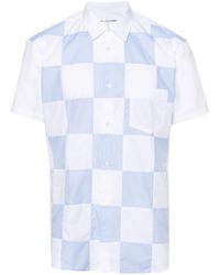 Comme des Garçons - Katoenen Overhemd Met Patchwork - Lyst