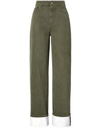 Tory Burch - Cuffed Jeans - Lyst