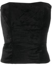 forte_forte - Cotton Viscose Velvet Bustier Top Clothing - Lyst