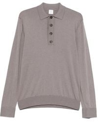 Eleventy - Fine-Knit Polo Shirt - Lyst
