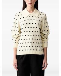 Stine Goya - Polka-Dot Pom-Pom Sweater - Lyst