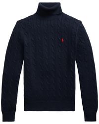 Polo Ralph Lauren - Cable-Knit Roll-Neck Sweater - Lyst
