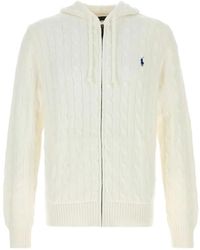 Polo Ralph Lauren - Cable-Knit Hooded Jumper - Lyst