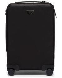 Prada - Re-Nylon Rollkoffer Mit Triangel-Logo - Lyst