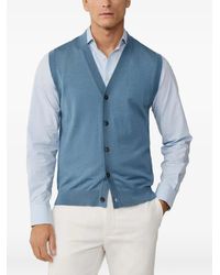 Hackett - Chaleco Con Logo Bordado - Lyst