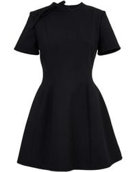 MSGM - Short-Sleeve Collar-Tie Mini Dress - Lyst
