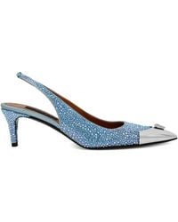 Philipp Plein - 55Mm Crystal-Embellished Slingback Pumps - Lyst