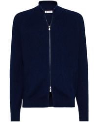 Brunello Cucinelli - Cardigan Mit Reißverschluss - Lyst