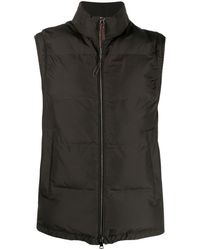 Canali - Zip-up Padded Vest - Lyst