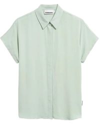 ARMEDANGELS - Larisaana Short-Sleeve Concealed-Fastening Shirt - Lyst