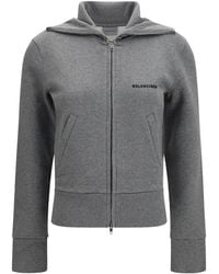 Balenciaga - Logo-Embroidered Zip-Up Jacket - Lyst