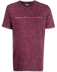 DIESEL - Graphic-Print Cotton T-Shirt - Lyst