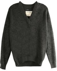 Frenckenberger - V-neck Mélange Sweater - Lyst