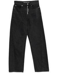 Alexander Wang - Logo-Embellishment Buttoned Jeans - Lyst