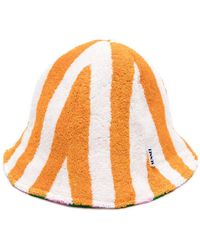 Sunnei - Striped Reversible Terry-cloth Sun Hat - Lyst