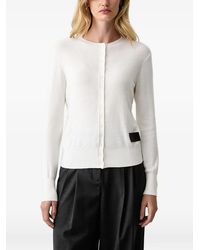 Silvian Heach - Logo-Patch Button-Up Cardigan - Lyst