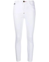 Philipp Plein - Embroidered Skull Skinny Jeans - Lyst