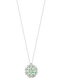 Officina Bernardi - 18Kt Large Damasco Emerald Necklace - Lyst