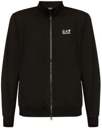 EA7 - Zip-Up Sweatshirt - Lyst