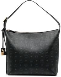 MCM - Large Aren Visetos-print Leather Shoulder Bag - Lyst