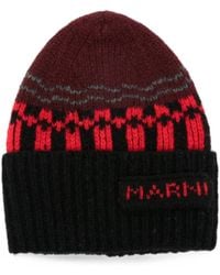Marni - Logo-Patch Beanie Hat - Lyst