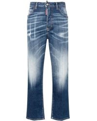 DSquared² - Boston High-Rise Cropped Jeans - Lyst