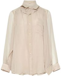 Comme des Garçons - Sheer Layered Shirt - Lyst