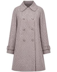 Paul & Joe - Gingham Double-Breasted Coat - Lyst