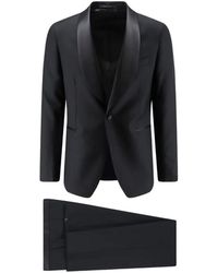 Tagliatore - Satin-Lapel Virgin Wool Tuxedo - Lyst
