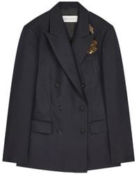 Dries Van Noten - Embroidered Double-Breasted Blazer - Lyst
