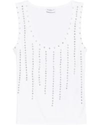 Marella - Scoop-Neck Embellished Top - Lyst