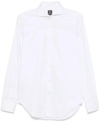 BOGGI - Chemise À Col Italien - Lyst