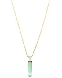 Yi Collection - 18K Jumbo Deco Diamond And Tourmaline Necklace - Lyst