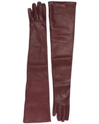 TOTEME - Extra-Long Leather Gloves - Lyst