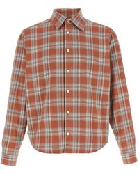 Second/Layer - Sherman Geruit Button-Down Katoenen Overhemd - Lyst
