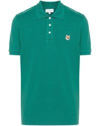 Maison Kitsuné - Fox Head Cotton Polo Shirt - Lyst
