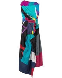 AZ FACTORY - Geometric-Print Asymmetric Dress - Lyst