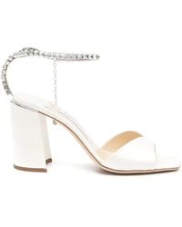 Jimmy Choo - Saeda 85Mm Crystal-Strap Sandals - Lyst