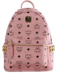 MCM - Mochila Con Monograma Estampado Y Apliques - Lyst