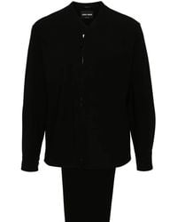 Giorgio Armani - Wool Zip-Up Jacket And Trousers Set - Lyst