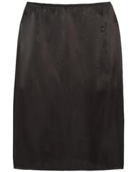 Apparis - Tyra Organza Straight Midi Skirt - Lyst