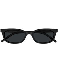 Saint Laurent - Logo-Plaque Sunglasses - Lyst