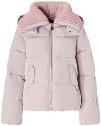Pinko - Ribbed-Collar Puffer Coat - Lyst