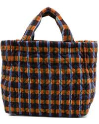 Epice - Check-Pattern Quilted Tote Bag - Lyst