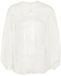 Isabel Marant - Blouse Met Gesmockt Detail - Lyst