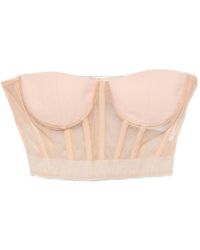 Elisabetta Franchi - Sheer-Panelled Corset Top - Lyst
