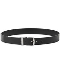 Burberry - Engraved-logo Leather Belt - Lyst