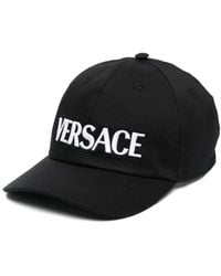 Versace - Baseballkappe mit Logo-Stickerei - Lyst